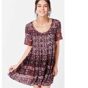 Ecote Urban Outfitters Tribal Mini Swing Dress